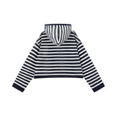 Women's Linen-Blend Striped Knit Cardigan